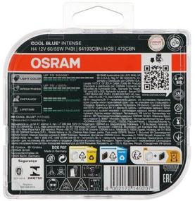 img 1 attached to Car halogen lamp OSRAM Cool Blue Intense 64193CBN-HCB H4 12V 60/55W P43t 5000K 2 pcs.