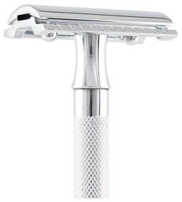 img 1 attached to 🪒 High-Quality T-Razor Merkur Solingen 9023001: Silver, 1 Replaceable Blade - Top Choice for Effortless Shaving