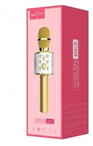 img 1 attached to Hoco BK3 Cool Sound Karaoke Microphone Gold