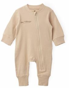 img 1 attached to 90114, Happy Baby overalls for a boy and a girl with a zipper, under the diaper, cotton, beige, height 68