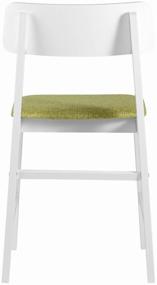 img 1 attached to Dining chair ODEN WHITE, upholstered seat, olive (set of 2 pcs)