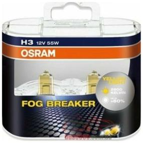 img 1 attached to Car halogen lamp OSRAM Fog Breaker 62151FBR H3 12V 55W PK22s 2600K 2 pcs.