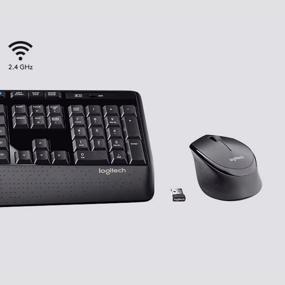 img 1 attached to Logitech Wireless Combo MK345 keyboard + mouse set, black