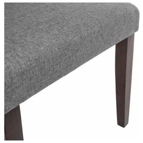 img 1 attached to Chair Woodville Amelia, solid wood/textile, color: dark walnut/fabric gray