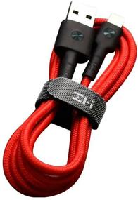 img 1 attached to Cable ZMI MFI USB - Lightning (AL803), 1 m, red