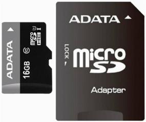 img 1 attached to 💨 High-performance ADATA microSDHC 16 GB Class 10 UHS-I Memory Card with SD Adapter: Speed and Versatility in One