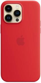 img 1 attached to Apple iPhone 14 Pro Max Silicone Case with MagSafe - (PRODUCT)RED / Red