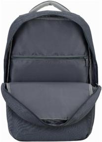 img 1 attached to Laptop backpack 17.3". RIVACASE 7567grey/darkblue