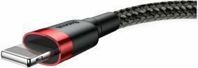 img 1 attached to Cable Baseus Cafule special edition USB - Lightning (CALKLF), 2 m, 1 pc, black/red