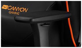 img 1 attached to Computer chair Canyon Deimos GC-4 gaming, upholstery: imitation leather, color: black/orange