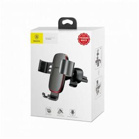 img 1 attached to Baseus Metal Age Gravity Car Mount (Suyl-D01/D09/D0G/D0S) black