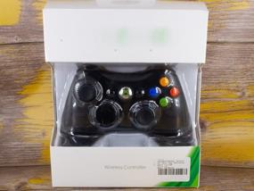 img 1 attached to Gamepad Microsoft Xbox 360 Wireless Controller for Windows, black