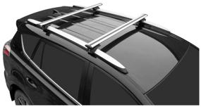img 1 attached to Roof rack Lux Elegant Travel 82 for roof rails 1.3m, roof rails, aerodynamic, arc length 130 cm