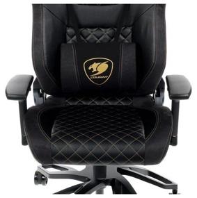 img 1 attached to Gaming chair COUGAR Throne Royal, upholstery: imitation leather, color: black