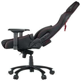 img 1 attached to 🎮 ASUS ROG Chariot Gaming Chair for PC, Upholstery: Faux Leather, Black/Red Stitching - Ultimate gaming experience