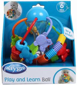 img 1 attached to Playgro Play and Learn Ball teether rattle multicolored