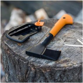 img 1 attached to Набор FISKARS X7 точилка 1020183 черный/оранжевый