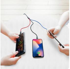 img 1 attached to Кабель Baseus Three Primary Colors Series 3 в 1 USB - microUSB/USB Type-C/Lightning (CAMLT), 1.2 м, black/red/blue