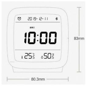 img 1 attached to Alarm Clock Xiaomi ClearGrass Bluetooth Thermometer Alarm Clock CGD1 Beige