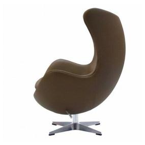 img 1 attached to Armchair BRADEX HOME EGG CHAIR, 85 x 76 cm, upholstery: artificial leather, color: brown