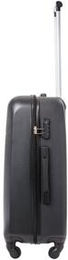 img 1 attached to Bonle Suitcase, Premium ABS, Black, Size M, 65 cm, 62 L