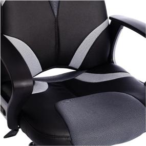 img 1 attached to Computer chair TetChair Runner gaming, upholstery: imitation leather/textile, color: black/grey 36-6/12/14