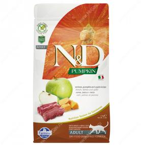 img 1 attached to Dry food for adult cats Farmina N&D Pumpkin, grain-free, with venison, with pumpkin, with apple 1.5 kg