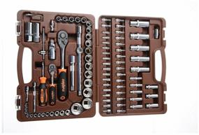 img 1 attached to Tool kit for car with 12 gr. sockets 1/2"DR and 1/4"DR, 94 pieces Ombra OMT94S12