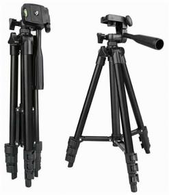 img 1 attached to Tripod 3120 tripod for smartphone and camera with smartphone mount, with case, height 102 cm, portable