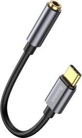 img 1 attached to Adapter Baseus USB Type-C (m) - mini jack 3.5 (CATL54-0G), 0.09 m, black/dark gray