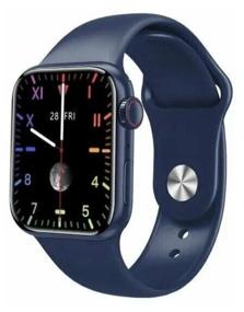 img 1 attached to Умные смарт часы Smart Watch X22 PRO (iOS, Android) с Full- touch экраном, быстрой беспроводной зарядкой, пульсоксиметром, шагомером, тонометром, приемом- ответом звонков, личным тренером (синий)
