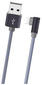 img 1 attached to USB cable with angled Type-C connector, 1m, 3A, Borofone BX26 USB cable 3A (Android Type-C) 1m