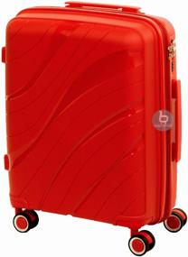 img 1 attached to Polypropylene suitcase on 4 wheels M / Luggage / 89 L / Lightweight durable suitcase polypropylene