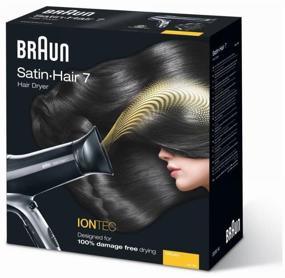 img 1 attached to Hairdryer Braun HD 730 Satin Hair 7, black/silver