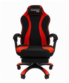 img 1 attached to Компьютерное кресло Chairman GAME 35 игровое, обивка: текстиль, цвет: черный/красный