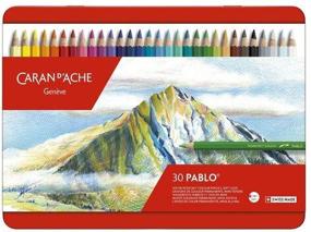 img 1 attached to Цветные карандаши Caran d`Ache Набор карандашей Caran d’Ache Pablo, 30цв. (метал. коробка)