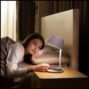 img 1 attached to 🌟 Yeelight Staria Bedside Lamp Pro YLCT03YL: High-Powered LED Office Lamp in White - 22W