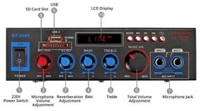 img 1 attached to Bluetooth amplifier for speakers Teli BT-309A