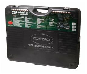 img 1 attached to Tool set ROCKFORCE 42022-5, 202 pcs., black