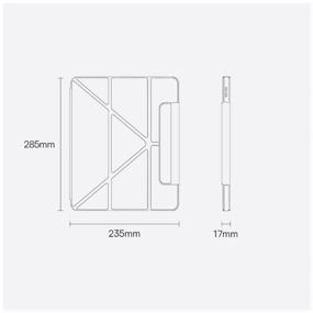 img 1 attached to Baseus Safattach Y-type Magnetic Stand Case for iPad Pro 12.9" (2018/2020/2021), White