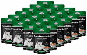 img 1 attached to Wet food for cats Gina with tuna, with vegetables 24 pcs. x 85 g (pieces in sauce)