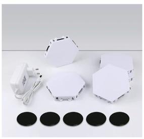 img 1 attached to Touch Wall Light, Hexagon, Hexagonal, Honeycomb, Hexagonal, Modular Light, LED Module Light, 2700K