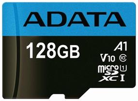 img 1 attached to ADATA microSDXC 128 GB Class 10, V10, A1, UHS-I U1, R/W 100/25 MB/s memory card, SD adapter