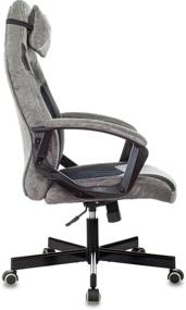 img 1 attached to Gaming chair Zombie VIKING-6 KNIGHT, upholstery: imitation leather/textile, color: grey/black
