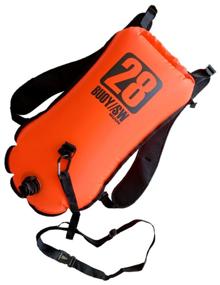 img 1 attached to Buoy bag for swimming in open water with a pocket SwimRoom "Buoy Bag 28L", 28 liters, orange