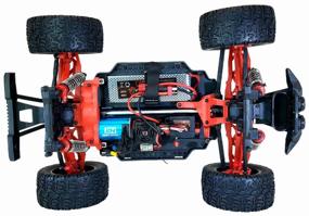 img 1 attached to 🚙 Remo Hobby M-Max Monster Truck, 1:10 Scale, 44.5 cm, Red/Black