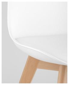 img 1 attached to Стул STOOL GROUP Frankfurt, массив дерева/искусственная кожа, цвет: белый