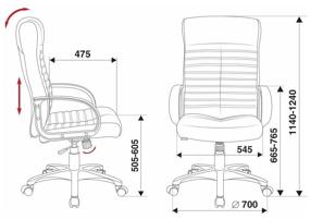 img 1 attached to 🪑 Black Faux Leather Executive Office Chair: Bureaucrat KB-10LITE