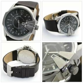 img 1 attached to Wrist Watch DIESEL Master Chief DZ1206 Quartz, waterproof, arrow light, anti-glare glass, silver