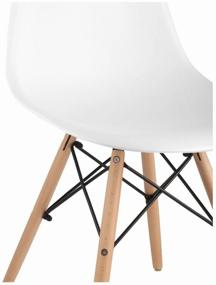 img 1 attached to STOOL GROUP Style DSW chair set, metal, 4 pcs., color: white